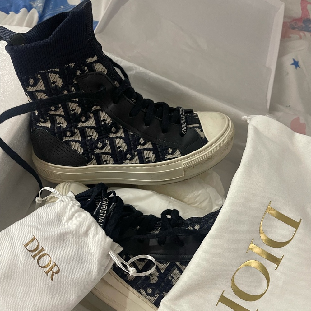 Christian dior sneakers sz 5. been worn 5 times the price is 990 plus tax 1180.